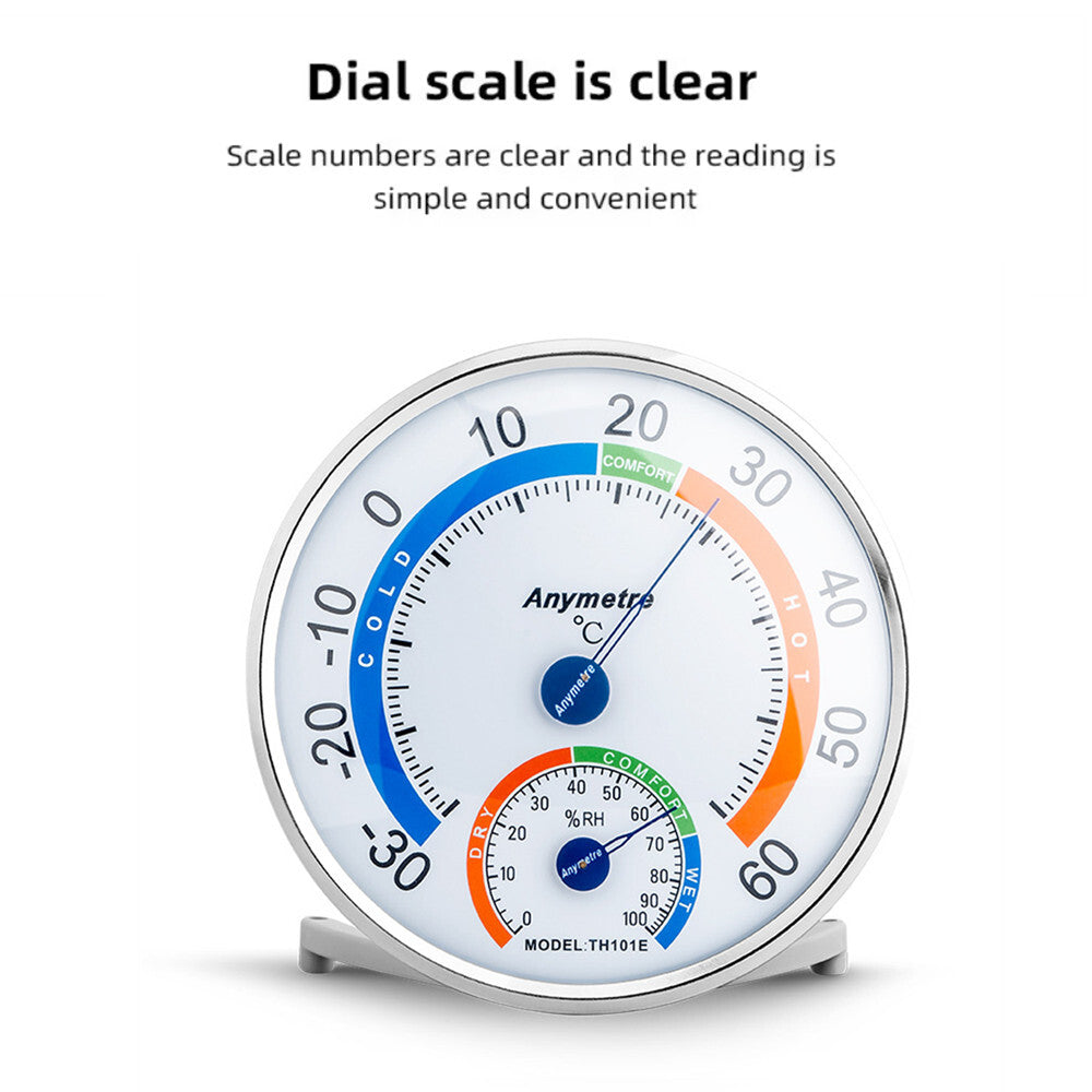 Dial Thermometer/Hygrometer-Indoor Outdoor Home Garden Wall Temperature Humidity