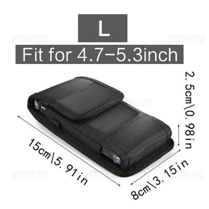 Universal Men Waist Bag Mobile Phone Belt Clip Case Mobile Phone Holster Pouch