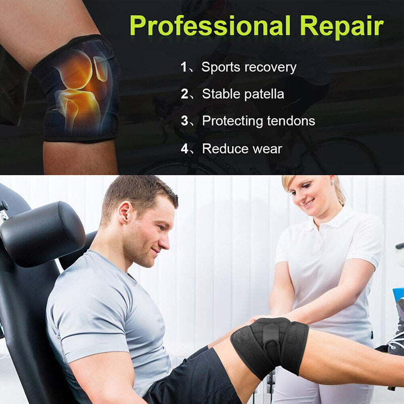 Knee Brace Arthritis Support Stabilizer Strap Wrap Open Adjustable Sports Guard