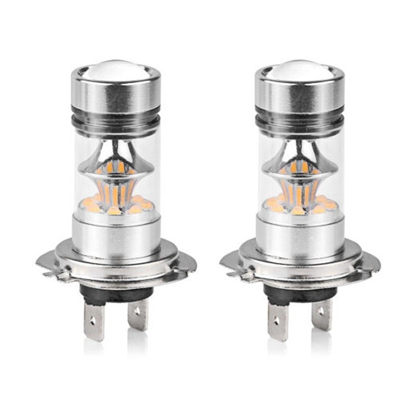 2 PC H7 60W LED Amber /White /Ice blue /Blue Projector Fog Driving Light Bulbs
