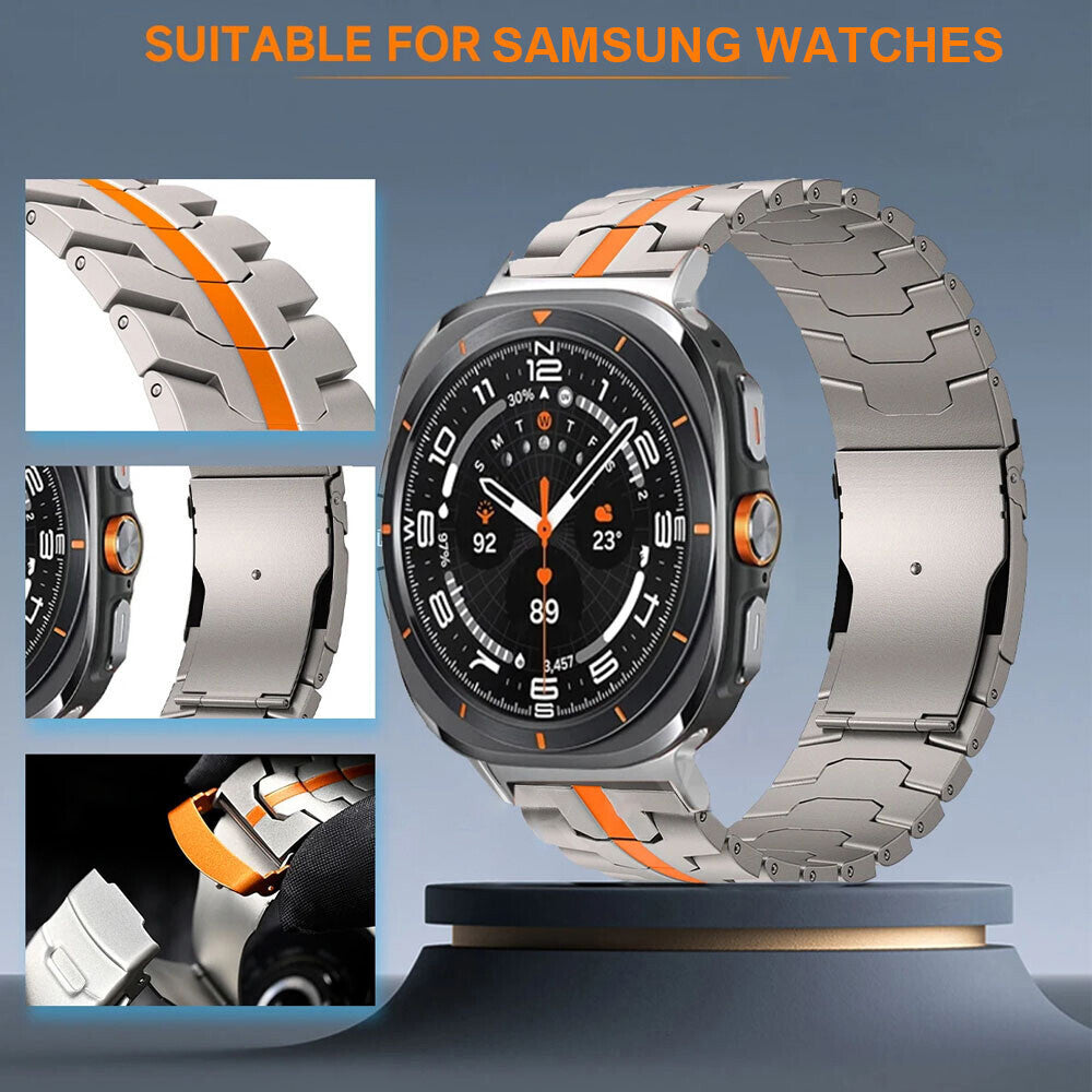 Titanium Metal Bracelet Compatible with Samsung Galaxy Watch Ultra 47mm Strap Band Durable