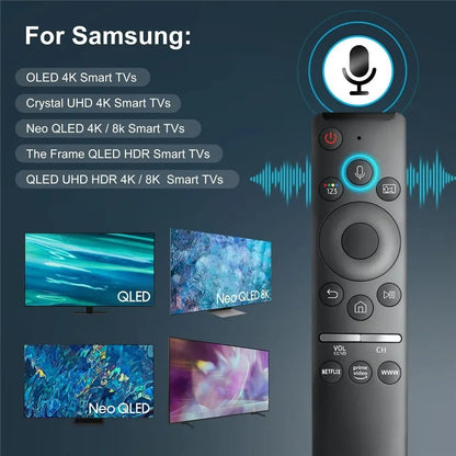 Universal Voice Remote Control Compatible with All Samsung Smart TV With Voice Function