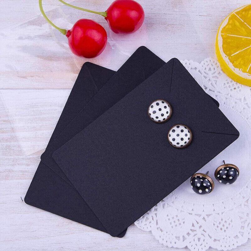 Earrings Necklace Studs Display Cards 40pcs Jewellery Paper Holders 6x9cm Set AU