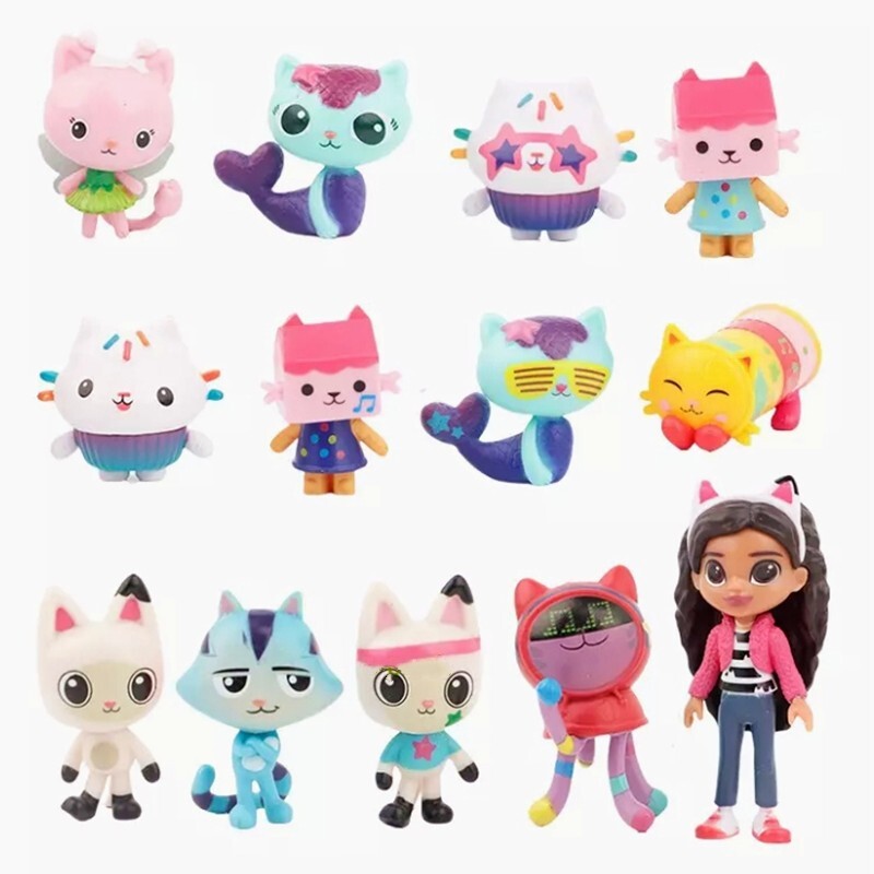 13pcs/set Gabby's Dollhouse Action Figure Cute Doll Collection Model Toys Gift