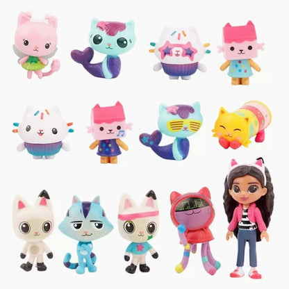 13pcs/set Gabby's Dollhouse Action Figure Cute Doll Collection Model Toys Gift