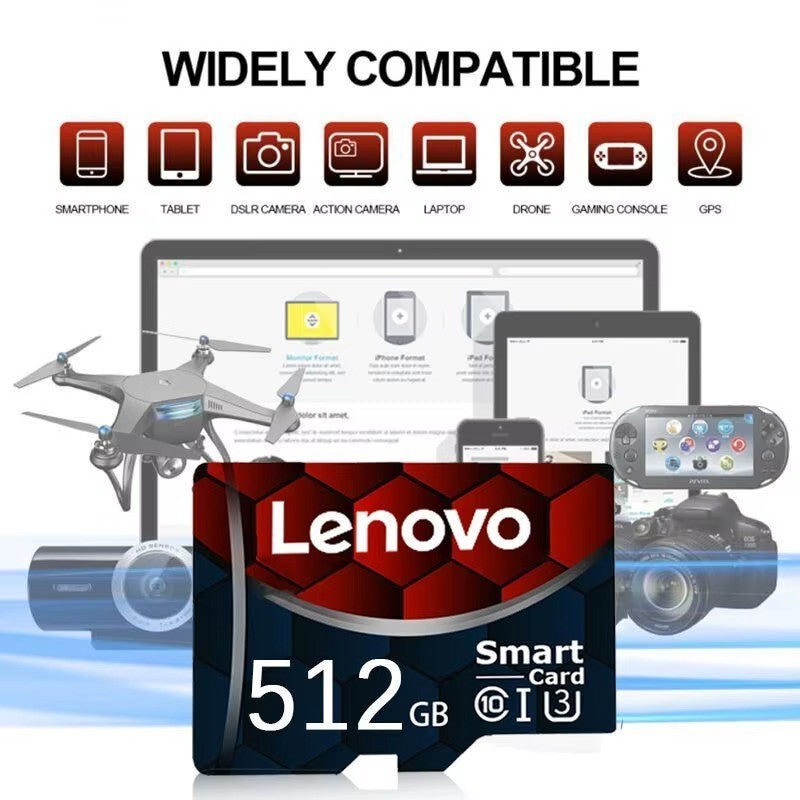 Micro SD Card Class10 V60 TF Memory Card High Speed 128/256/512GB 1TB 2T – Compatible with Lenovo