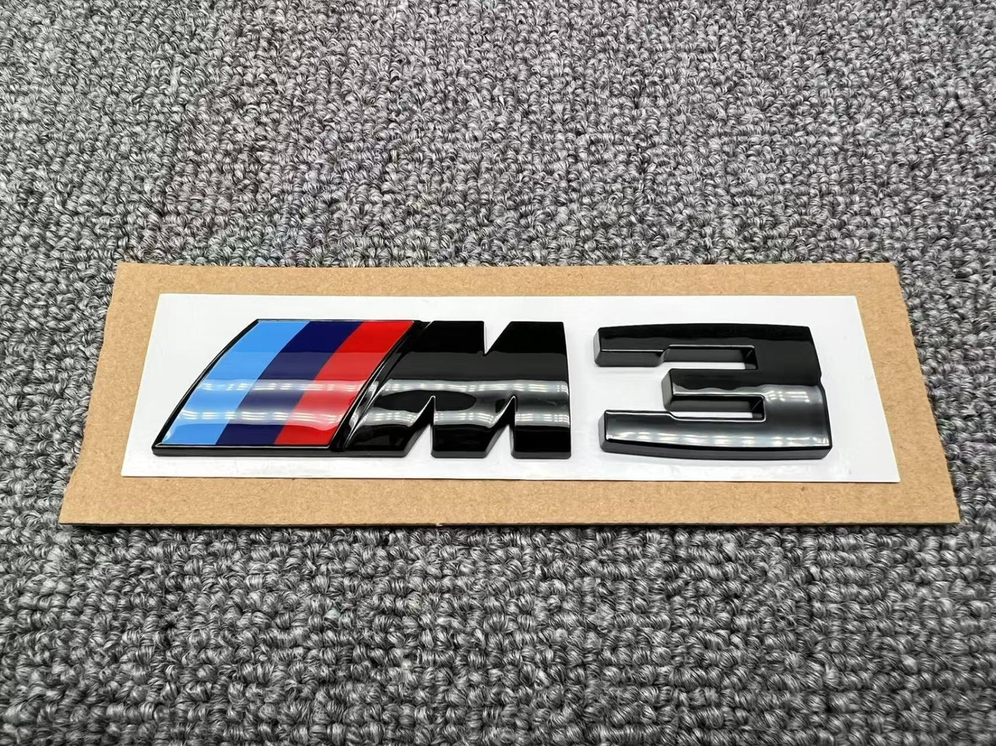 Competition Sport Black Silver Replacement Rear Trunk Emblem Badge For M3