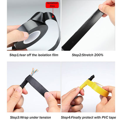 Rubber Self-Amalgamating Tape Sealing Waterproof  Tube Repair Weld Tape