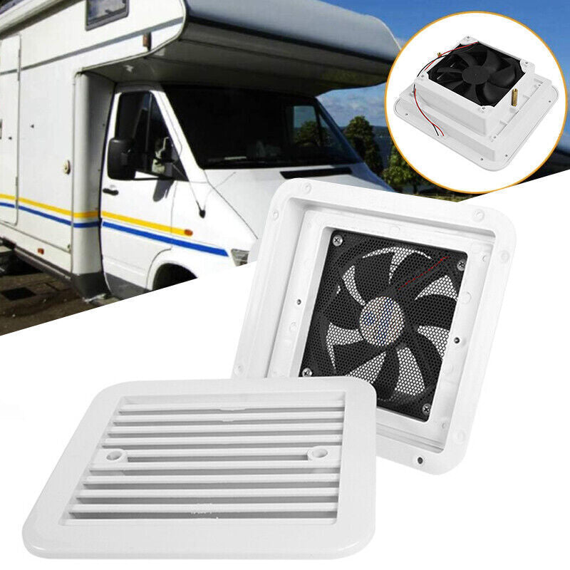 RV Caravan Motorhome Side Air Trailer Vent Ventilation Cooling Exhaust Fan 12V