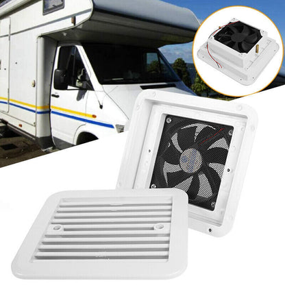 RV Caravan Motorhome Side Air Trailer Vent Ventilation Cooling Exhaust Fan 12V