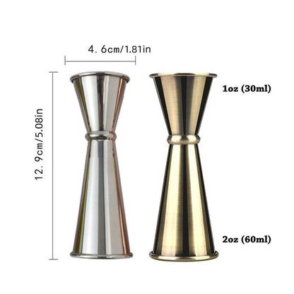 Stainless Steel Jigger Double Shot Drink Spirit Measure Cocktail Measure 30/60ml