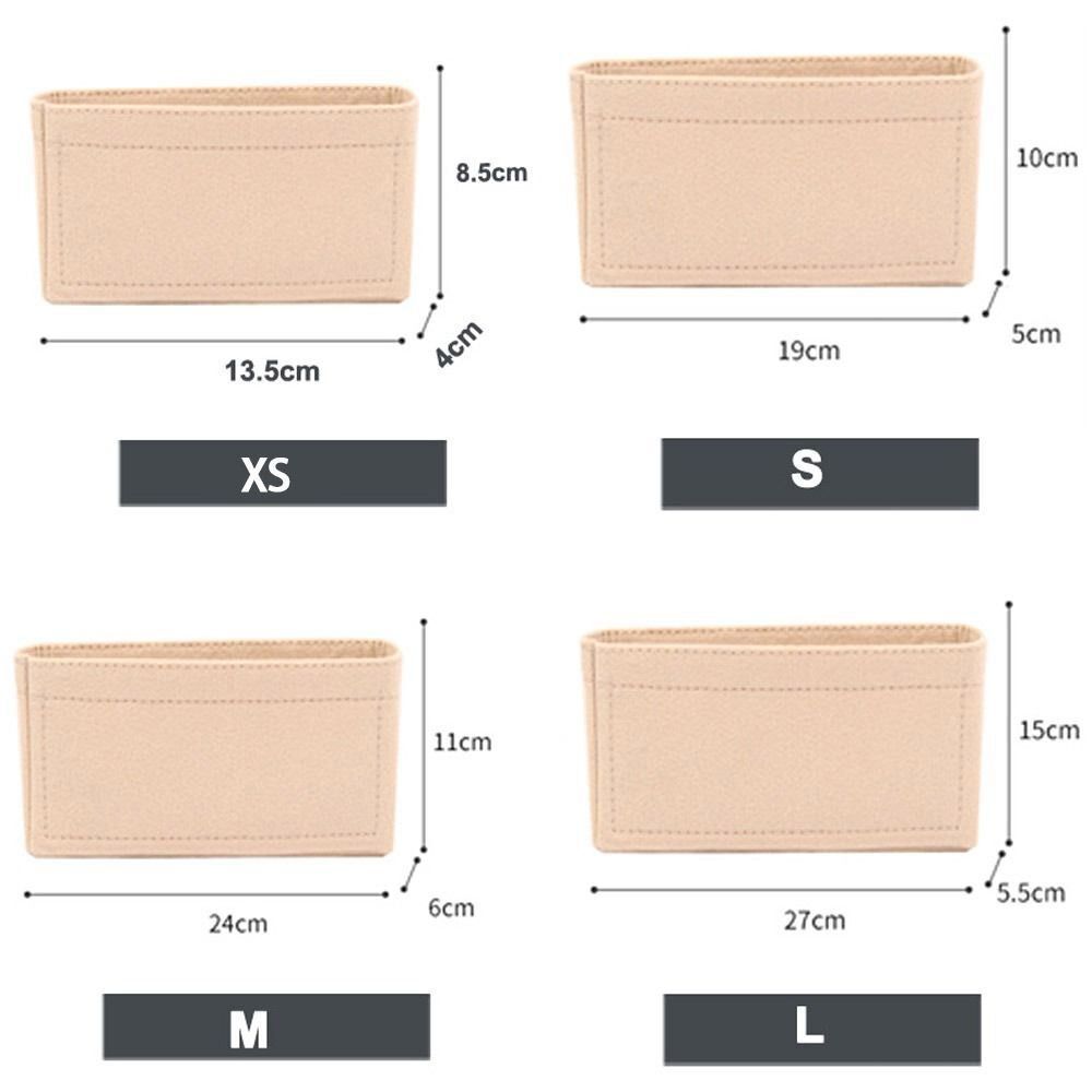 Pouch Organizer Soft Felt Insert Bag Purse Liner Inner Bag Handbag Insert Bag