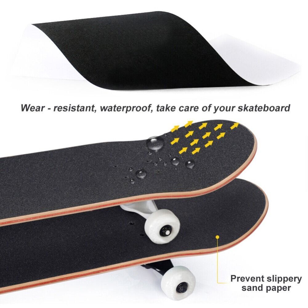 PVC Skate Scooter Longboard Deck Grip Tape Sticker Skateboard Sandpaper
