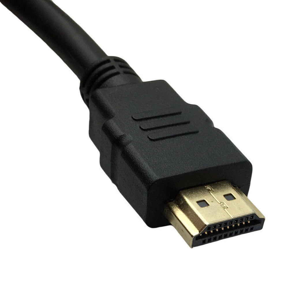 1.8m HDMI to VGA Cable Adapter 1080P Gold Plated 15Pin Male Lead for HDTV PC TV