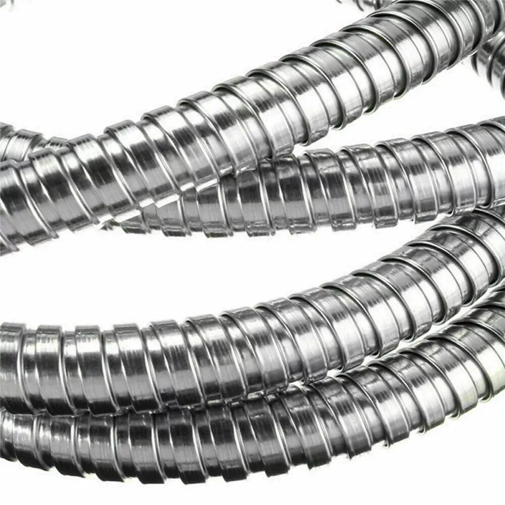 1.2-3m Shower Head Hose Handheld Stainless Steel Bathroom Flexible Tube Bath