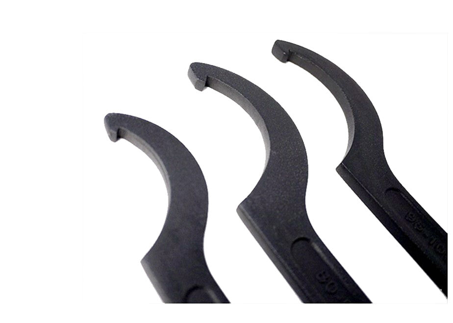 C Spanner Hook Wrench Flat Teeth Slotted & Roller Bearing Nut Option:34-145mm