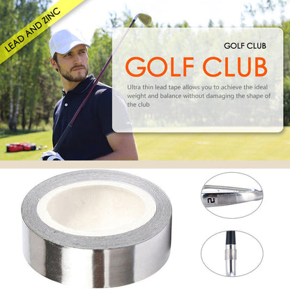 30g-200g Self-adhesive Lead Foil Tape Roll Compatible with Golf Clubs Adjusting Swing Weight