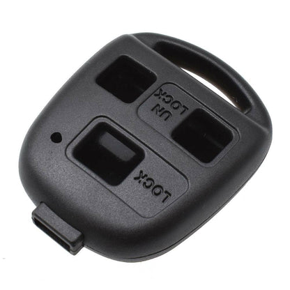 Car Remote Key Shell Fob Case Compatible with Toyota FJ Cruiser Land Cruiser 3 Button Pad