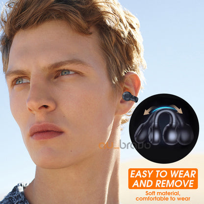 Wireless Headphones Bluetooth 5.3 Earphones Earclip Design Touch Control Headset