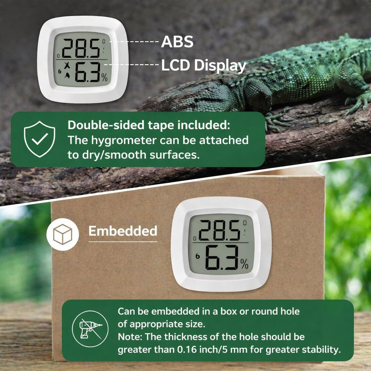 4x Mini Digital Thermometer Hygrometer LCD Temperature Humidity Meter Indoor