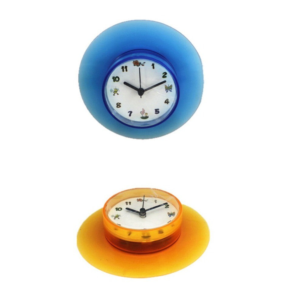 Waterproof Shower Clock with Suction Cup Quartz Clock  Kitchen Living Bathroom