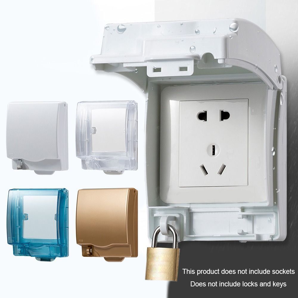 Shield Lockable 86 Type Switch Case Waterproof Dustproof Box Socket Cover