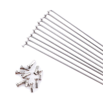 10 x 14G Bicycle Spokes With Nipples Mountain Road Bike High Strength Spokes