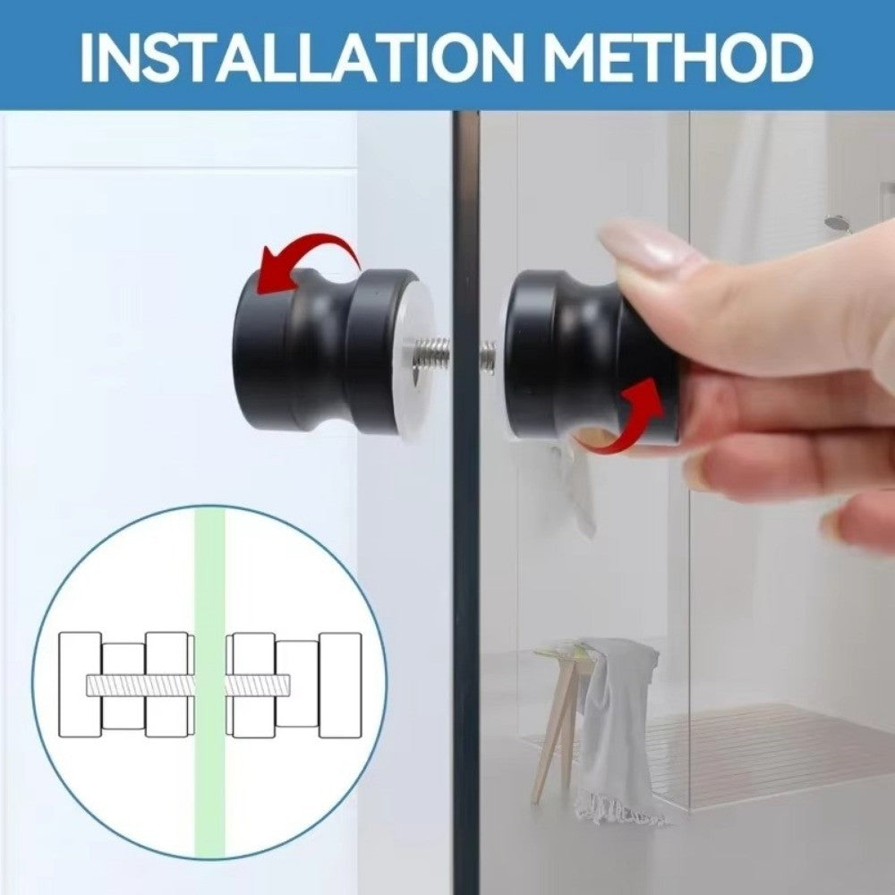 Aluminum Shower Glass Door Handle Sliding Shower Doors Knob  Bathroom Hardware