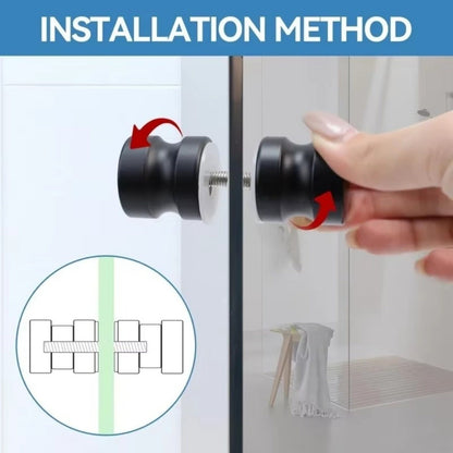 Aluminum Shower Glass Door Handle Sliding Shower Doors Knob  Bathroom Hardware