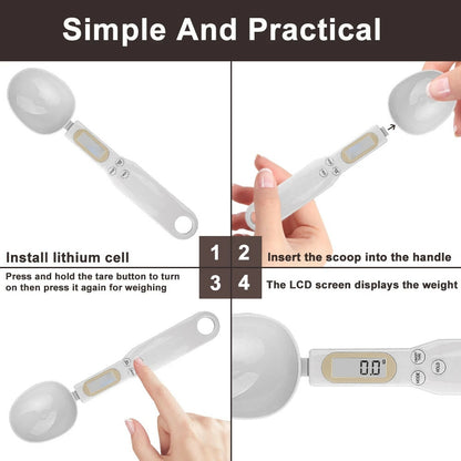 Measuring Spoon Portable Kitchen Tool Digital Electronic Food Spice Sugar Scale