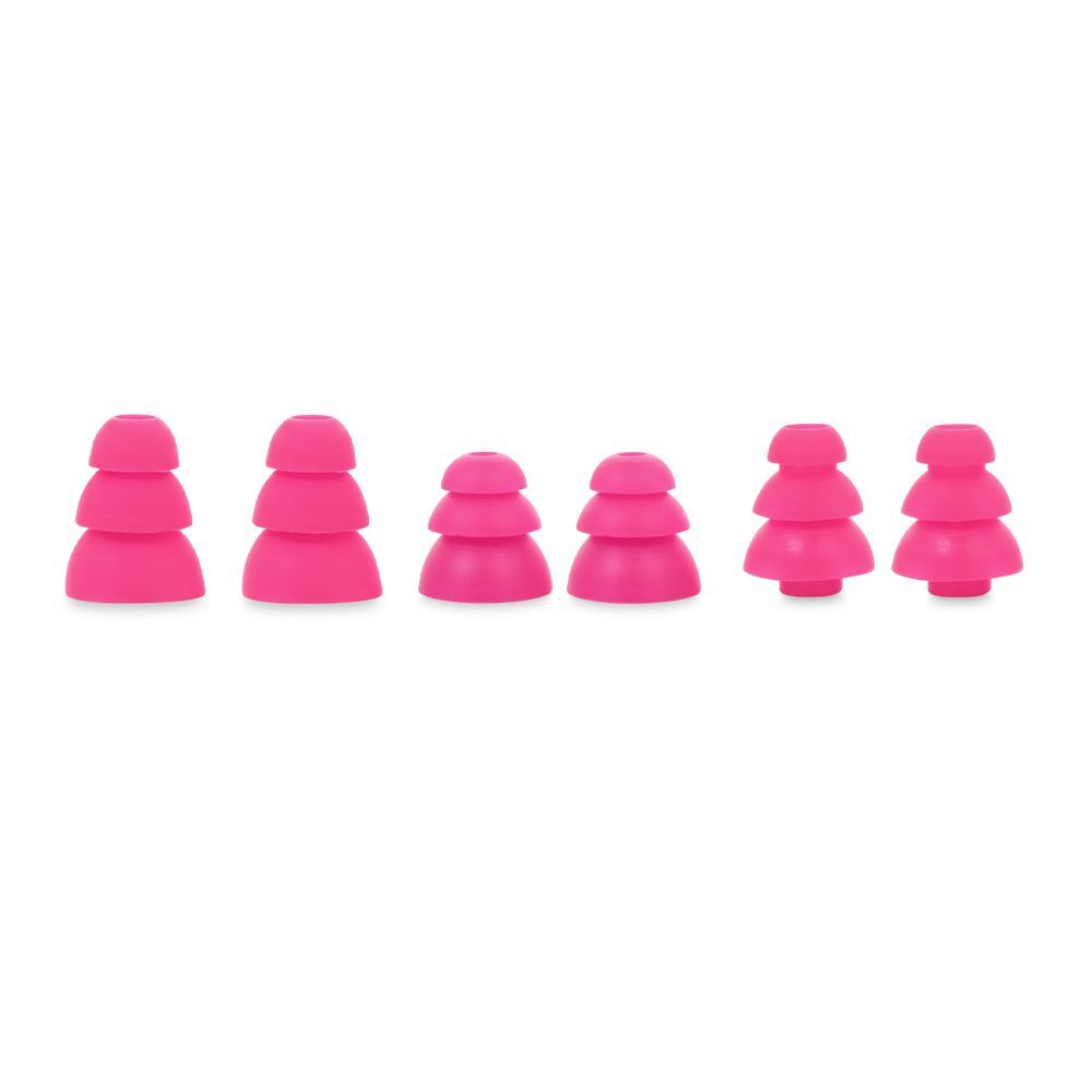 6pcs New Earphone Replacement Earbuds Cover Earplug Silicone Eartips Three Layer