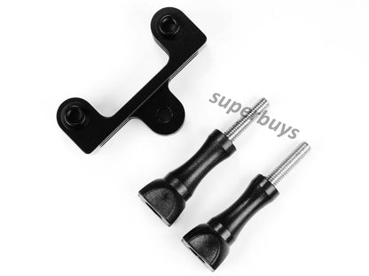 Short Aluminium Double Dual Bracket Gopro Action Camera Holder Mount Hero Screws – Compatible with Gopro