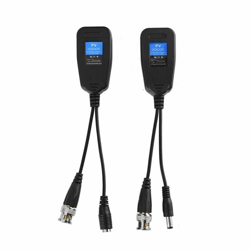 BULK CCTV Coax BNC Video Power Balun Transceiver to CAT5e 6 RJ45 Connector PTZ