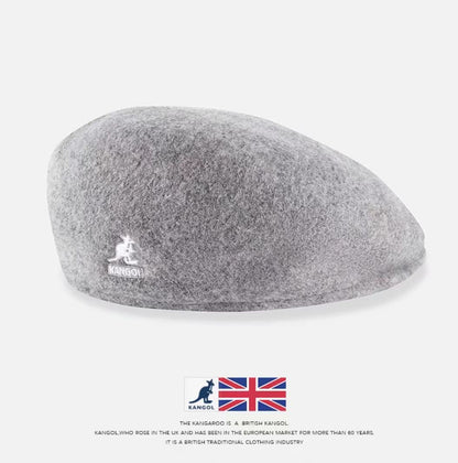 Kangol Wool 504 Flat Cap Men Women Casual Woolen Beret Hat Winter Newsboy Caps