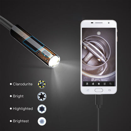 Waterproof HD Endoscope USB Type-C Borescope Inspection Snake Camera For Android