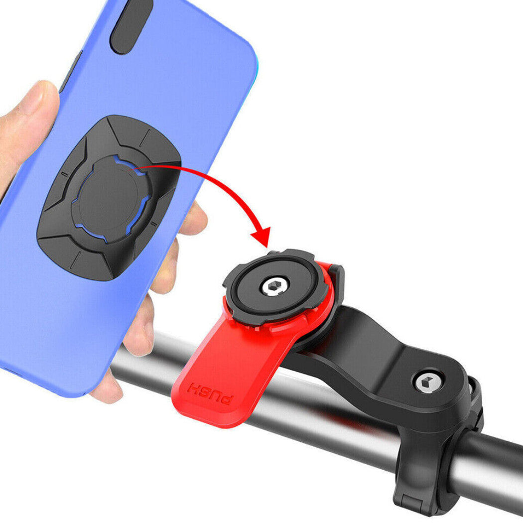 Phone Mount Quick Twist Lock Bike Motorcycle Handlebar Holder Shock Absorber AU