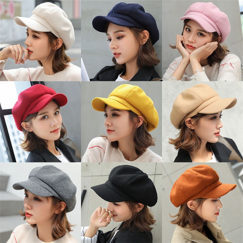 Baker Boy Hats Visor Hat Newsboy Cap Painter Cap Beret Hat