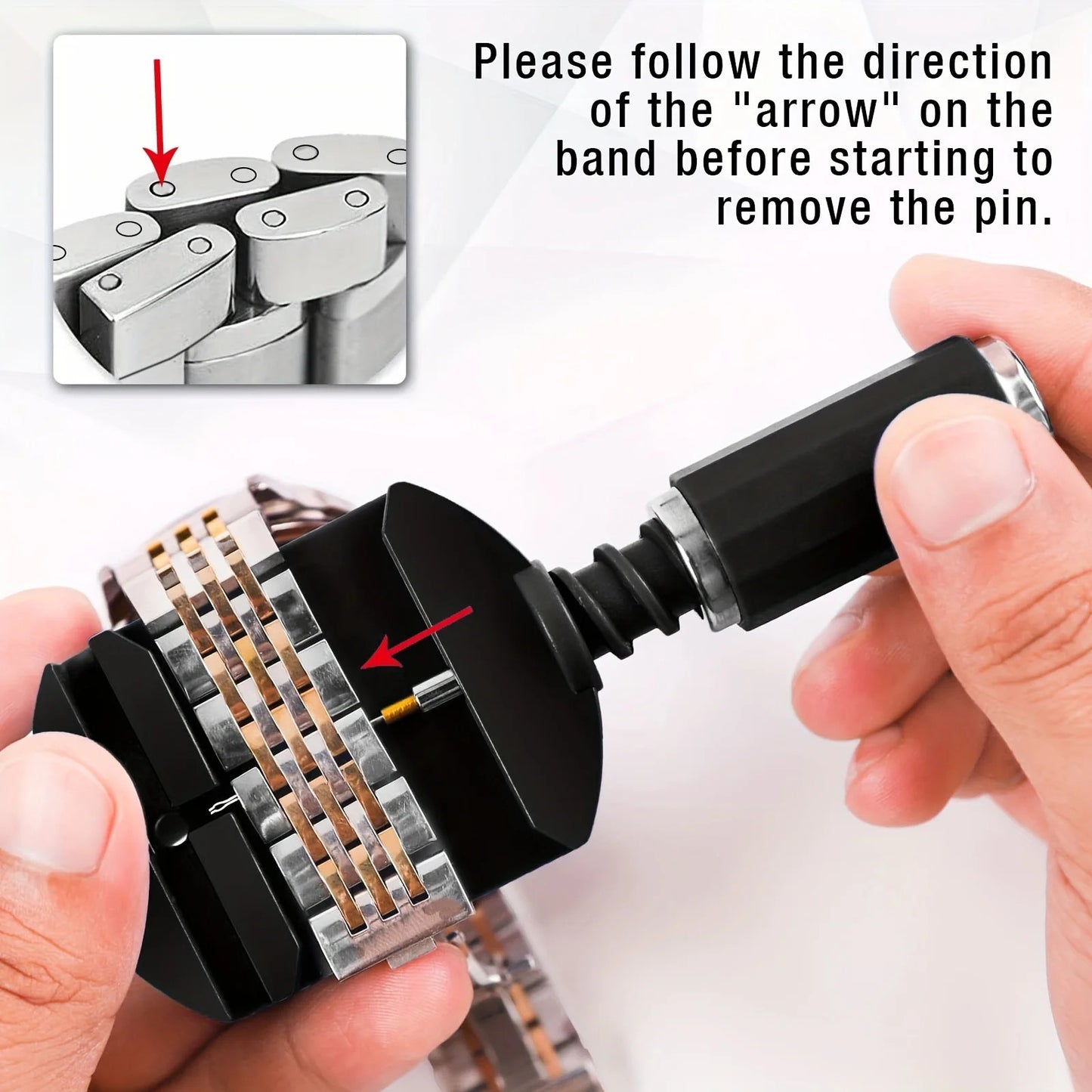 Watch Link Removal Tool Kit Watch Band Tool Strap Chain Pin Remover Repair Tool