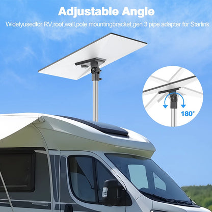 Starlink Gen 3 Pipe Adapter Roof Pole Mount Kit for Starlink V3 Standard Dish
