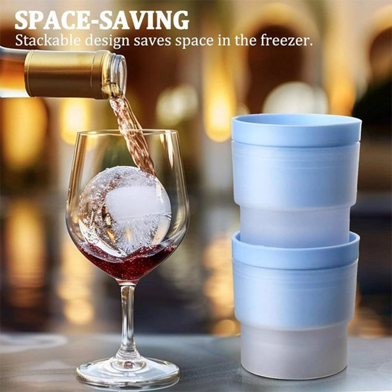 1-10X Large Ice Ball Maker Big Silicone Mold Sphere Whiskey Round Cube Mould DIY