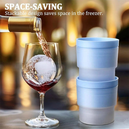 1-10X Large Ice Ball Maker Big Silicone Mold Sphere Whiskey Round Cube Mould DIY