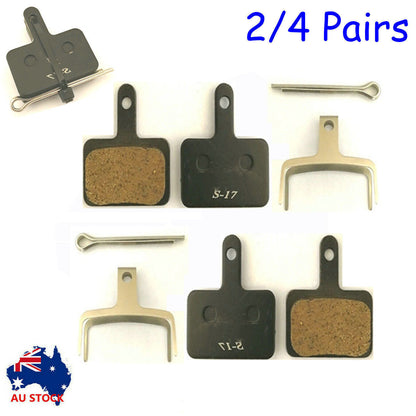 4 Pairs Bicycle Resin Disc Brake Pads For Shimano M375 M395 M446 Tektro Auriga