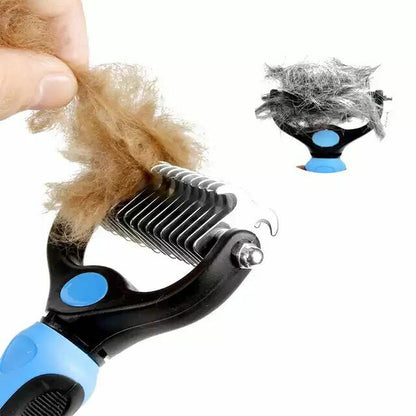 Dog Pet Cat Fur Dematting Grooming Deshedding Trimmer Tool Comb Brush Size S/L
