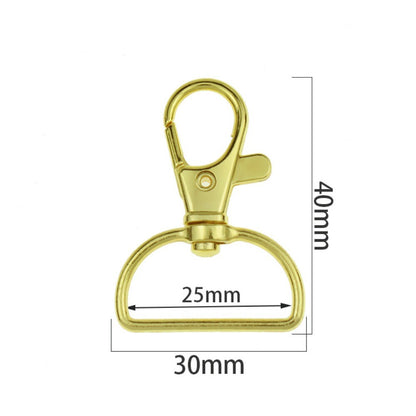 D Rings Key chain Clip Hook Bag Key Rings Swivel Clasps Lanyard Snap Hooks