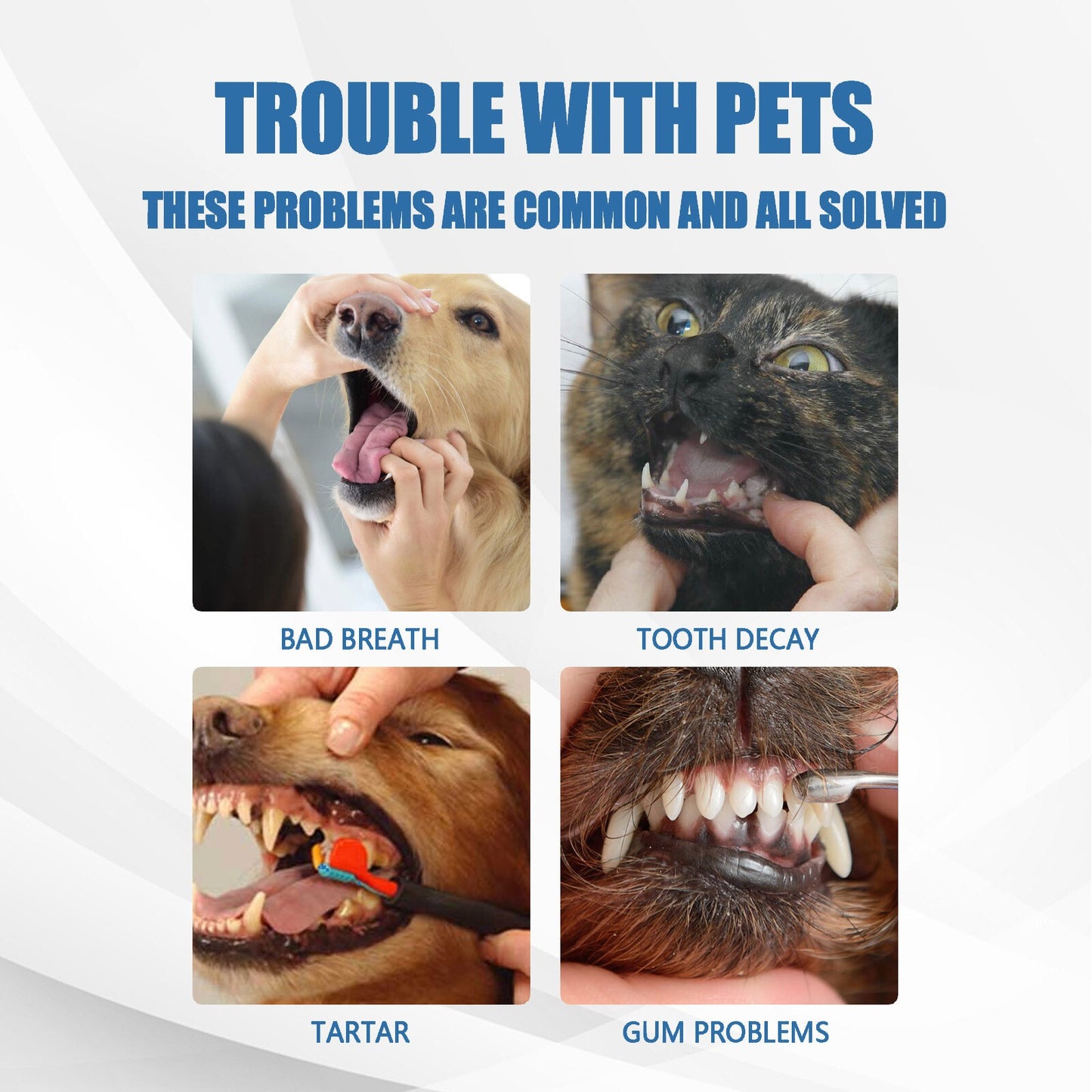 Pet Dogs Dental Tartar Remover Foaming Spray Whitens Teeth Oral Care Cleaner