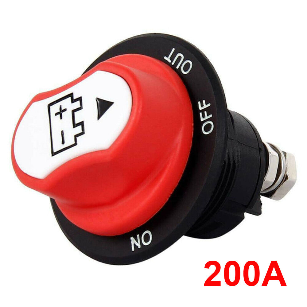 12-24V 200A Disconnect Battery Isolator Cut Off Kill Switch Key Car Marine Boat