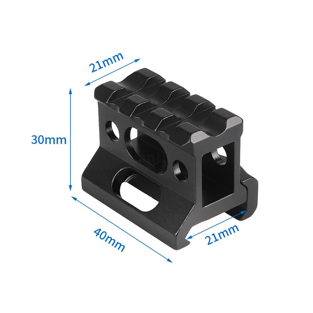 Hunting Scope Riser Mounts Fit 20mm Picatinny Rail for Optics Red Dot Sight AU