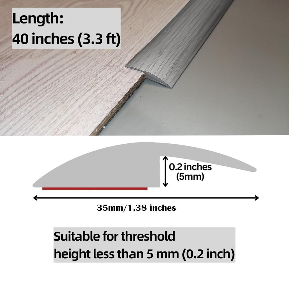 Self Adhesive Floor Transition Strip Carpet To Tile Edging Trim Strip  Doorway