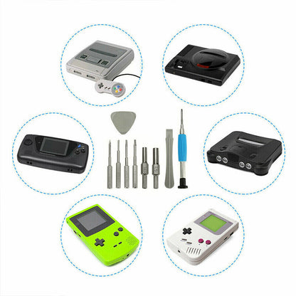 Screwdriver Set Repair Tool Kit Compatible with Nintendo Switch NES N64 Joy-con Wii Triwing
