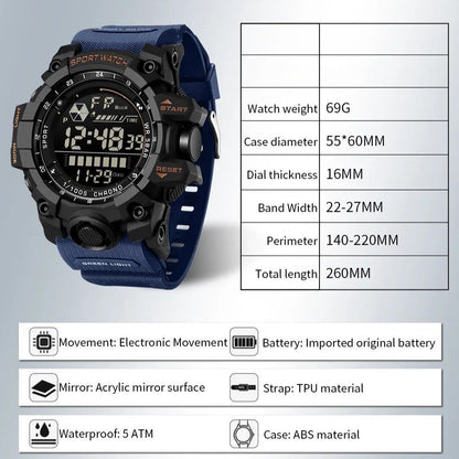 Men's Waterproof Digital Quartz Sport Fashion Electronic Wrist Watch AUS